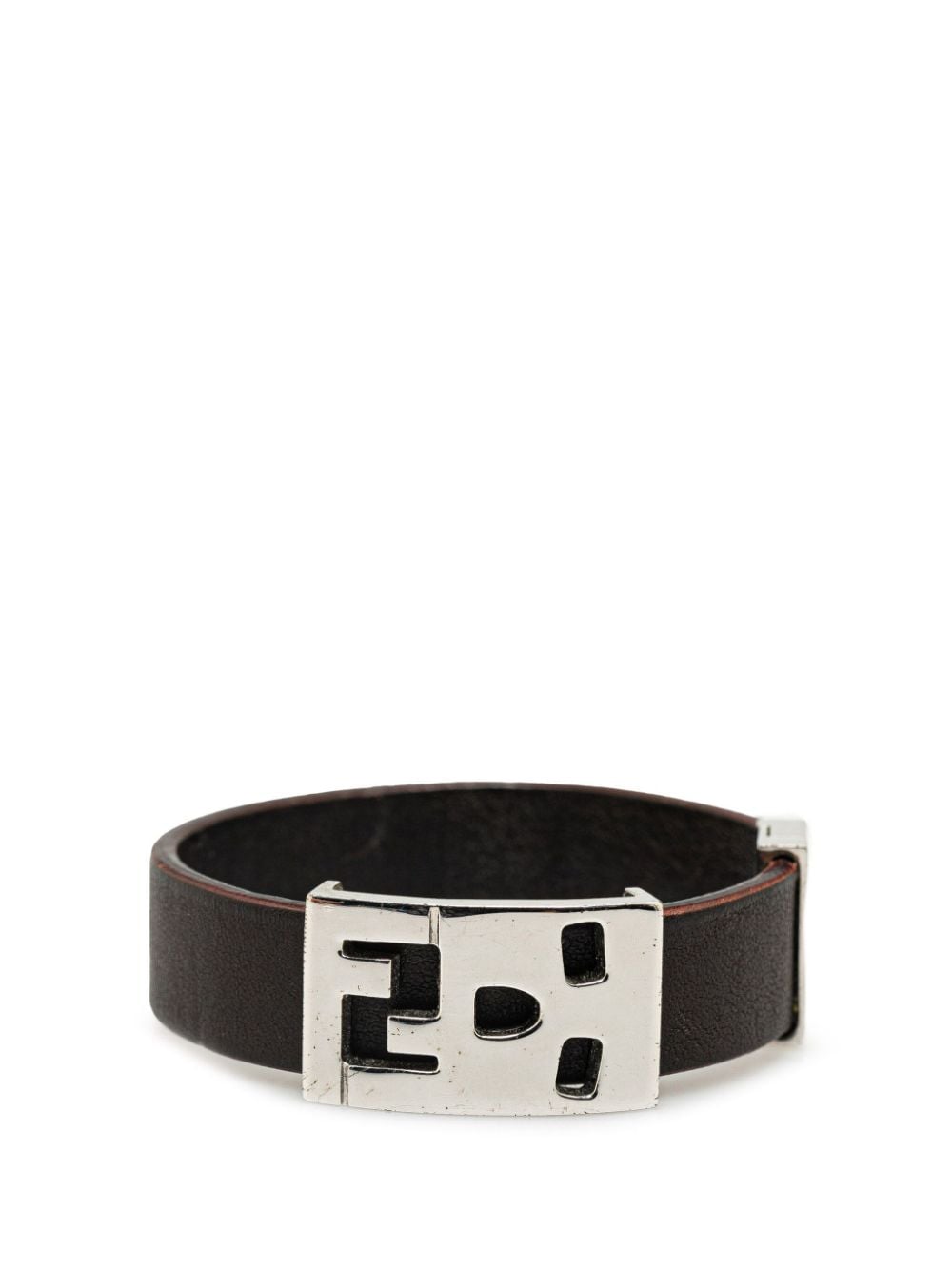 Fendi Pre-Owned 21st Century Leather costume bracelet - Brown von Fendi Pre-Owned