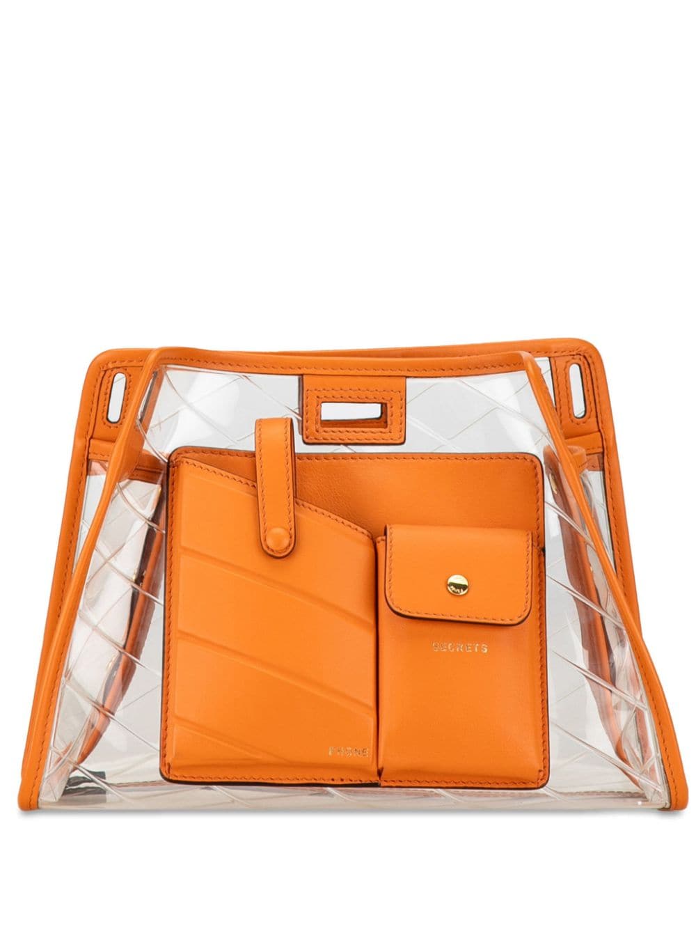 Fendi Pre-Owned 21th Century Small PVC Peekaboo Defender clutch bag - Orange von Fendi Pre-Owned