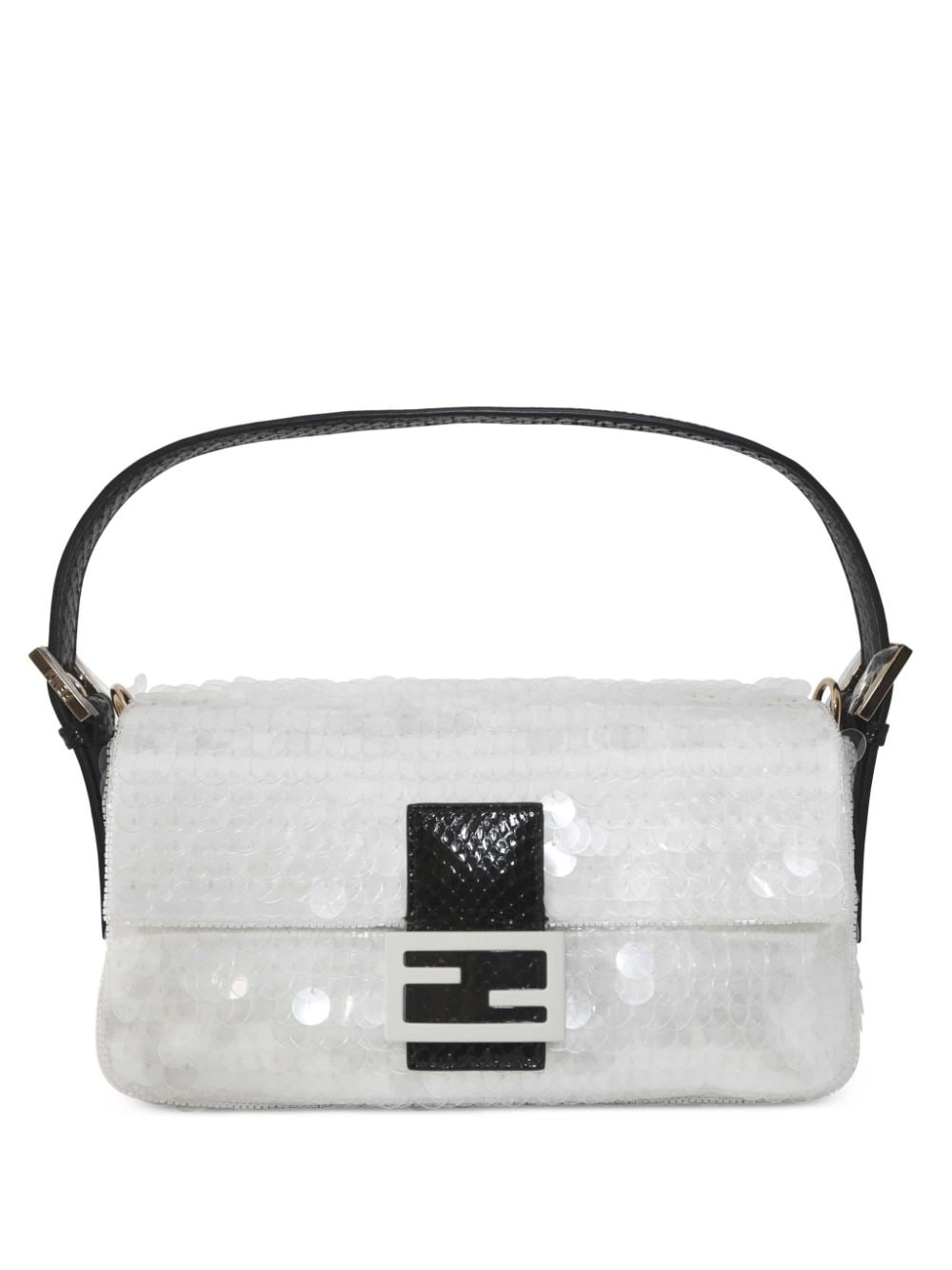 Fendi Pre-Owned Baguette sequinned shoulder bag - White von Fendi Pre-Owned