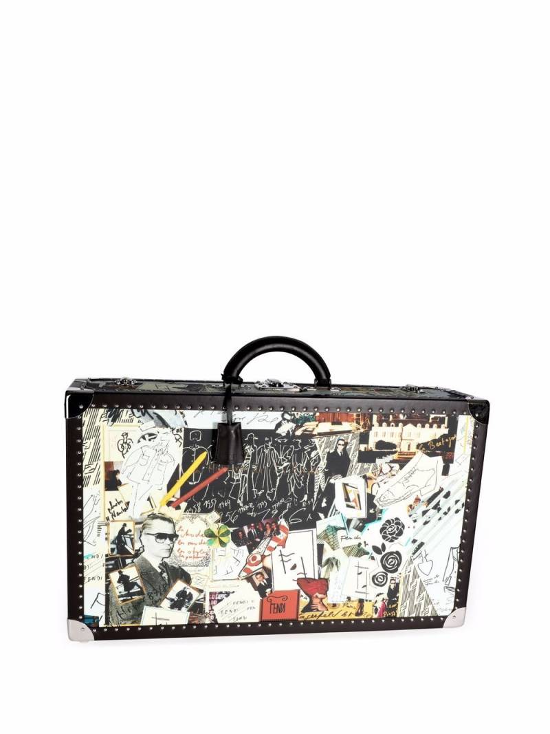 Fendi Pre-Owned Karl Kollage travel suitcase - Multicolour von Fendi Pre-Owned