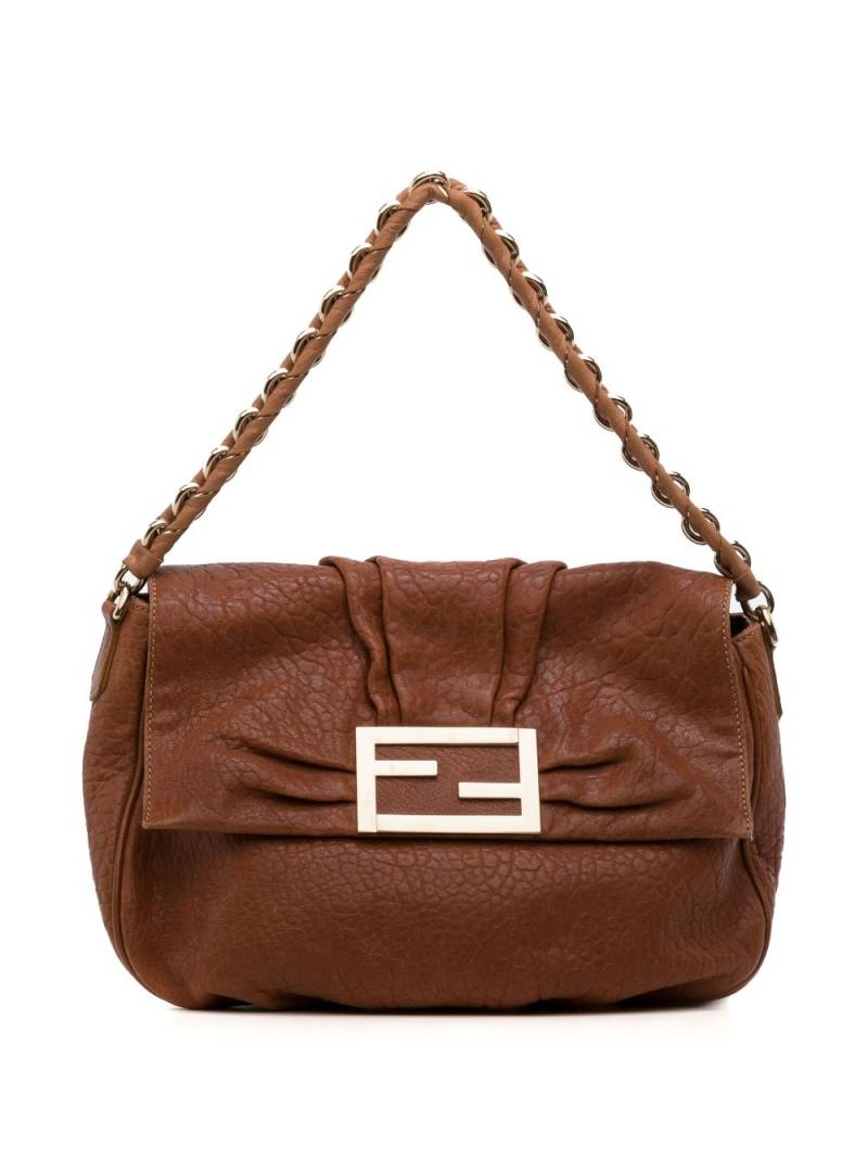 Fendi Pre-Owned Mia flap shoulder bag - Brown von Fendi Pre-Owned