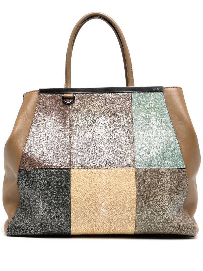 Fendi Pre-Owned Patchwork 2Jours handbag - Brown von Fendi Pre-Owned