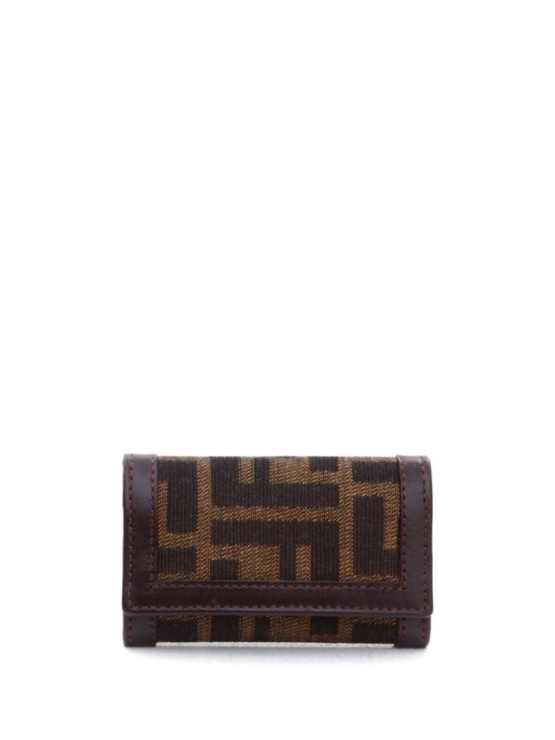 Fendi Pre-Owned Zucca canvas key case - Brown von Fendi Pre-Owned