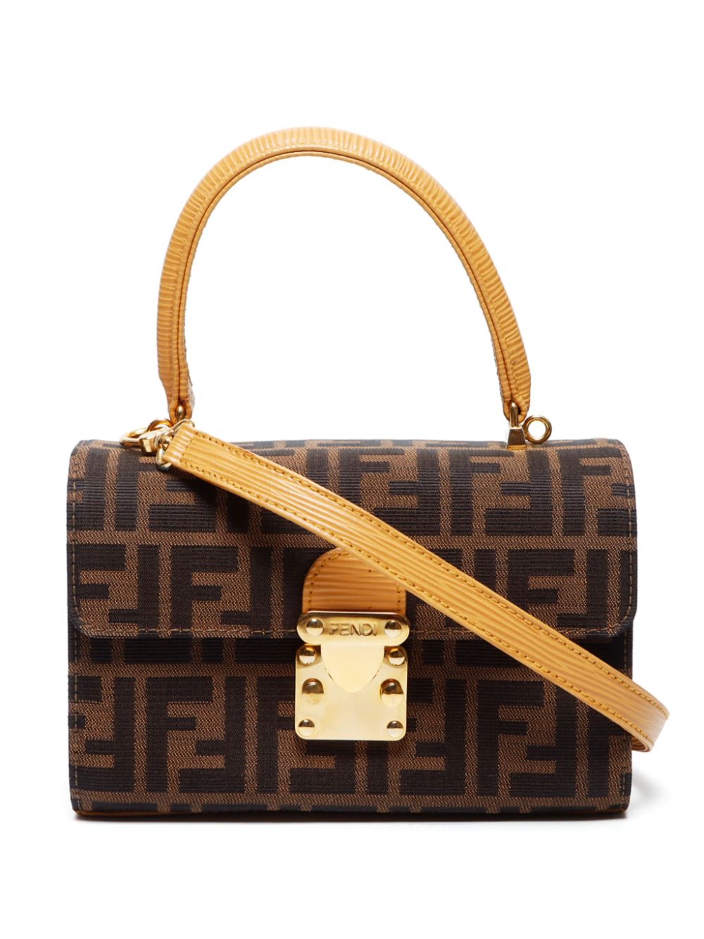 Fendi Pre-Owned Zucca-pattern two-way bag - Brown von Fendi Pre-Owned