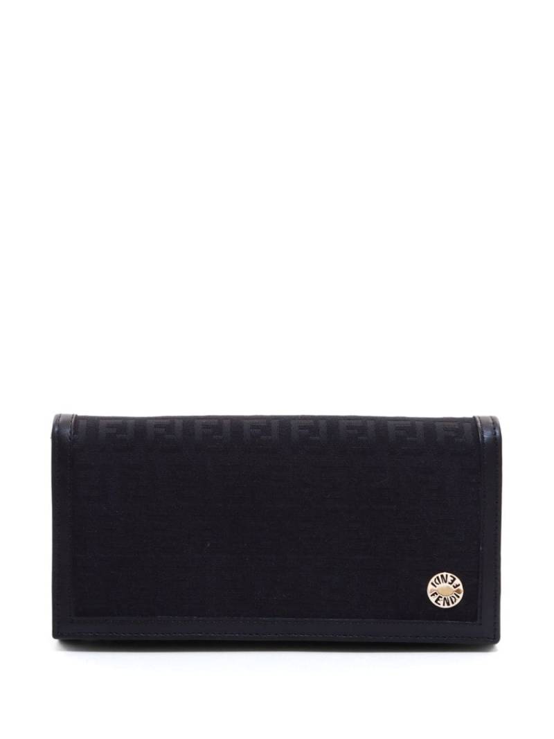 Fendi Pre-Owned Zucchino canvas wallet - Black von Fendi Pre-Owned