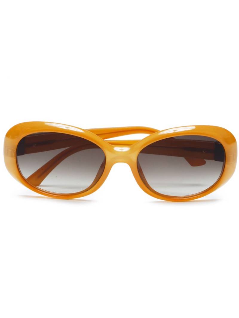 Fendi Pre-Owned round-frame sunglasses - Yellow von Fendi Pre-Owned