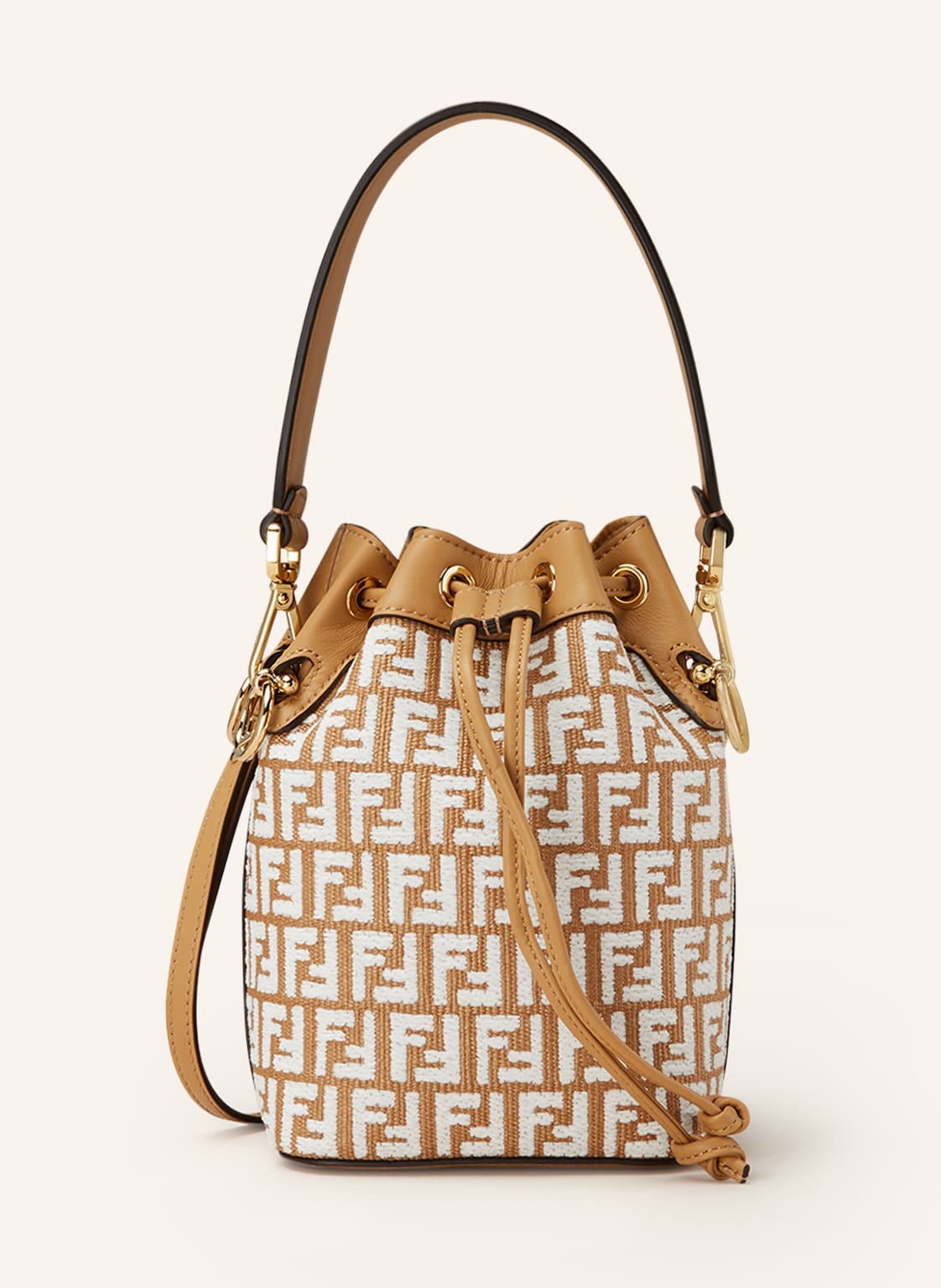 Fendi Beuteltasche Mon Tresor Mini beige von Fendi