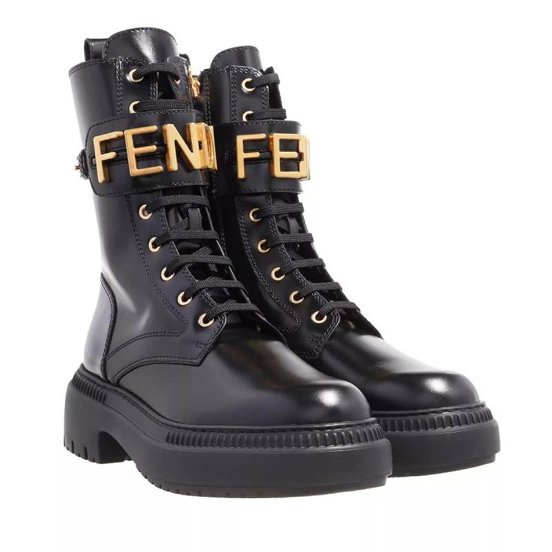 Fendi Stiefel & Boots - Flat Boots - Gr. 37 (EU) - in Schwarz - für Damen von Fendi