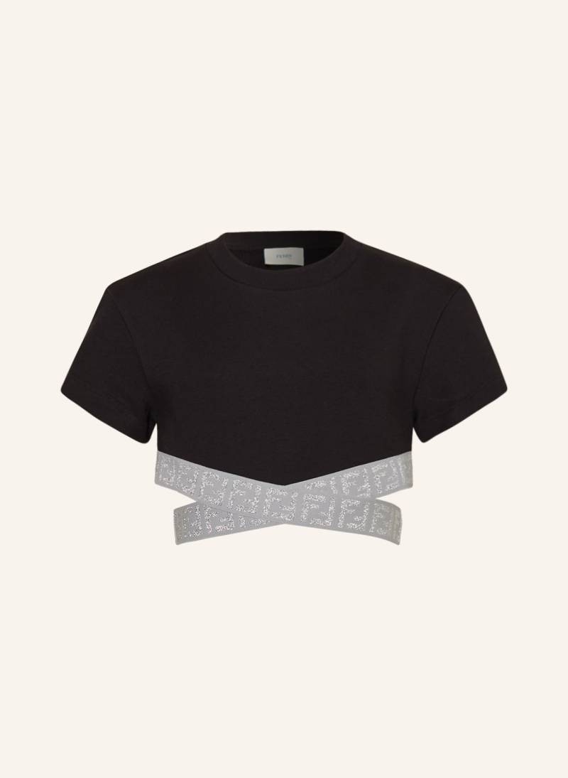 Fendi Cropped-Shirt schwarz von Fendi