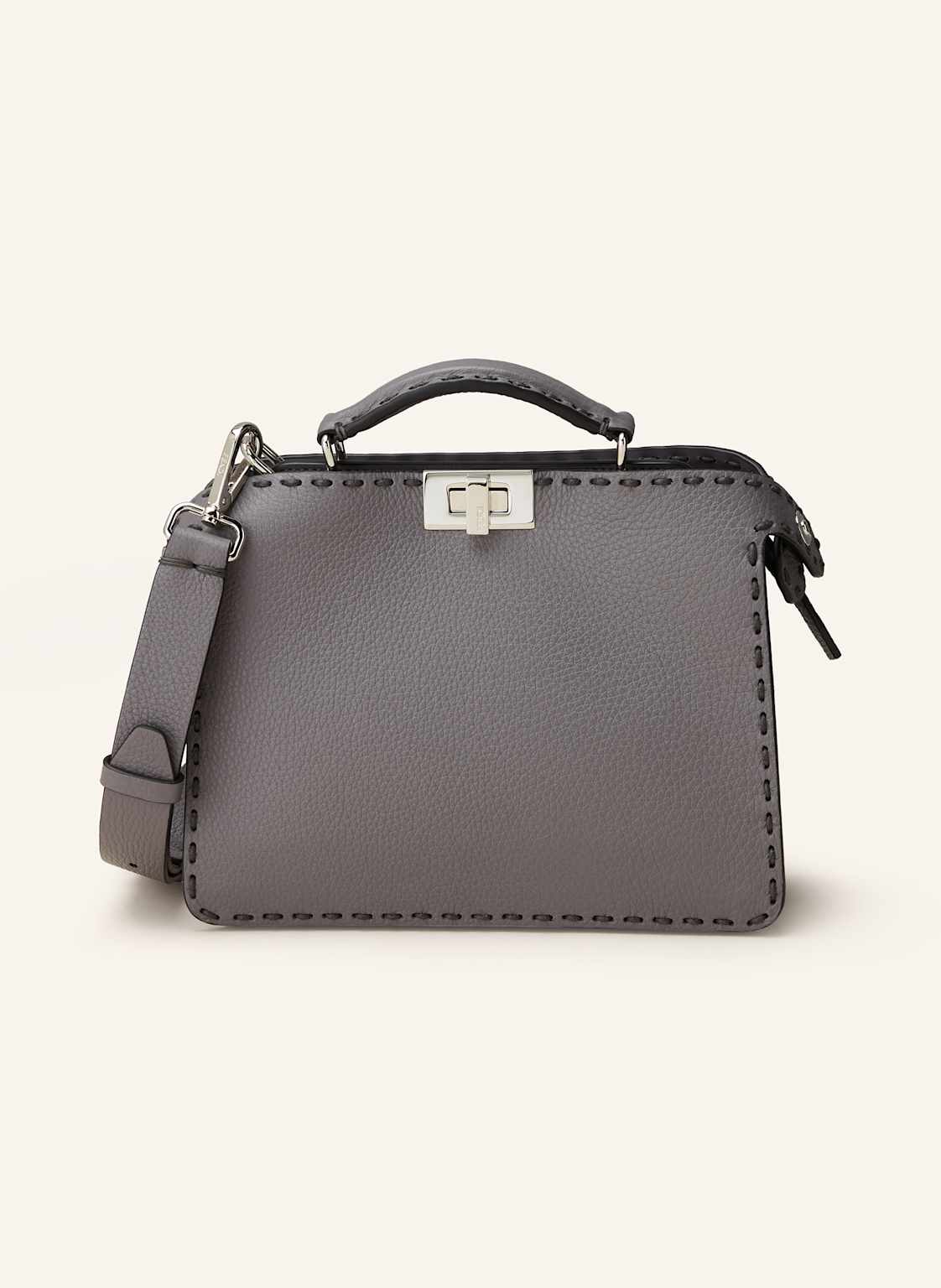 Fendi Handtasche Peakaboo Small grau von Fendi