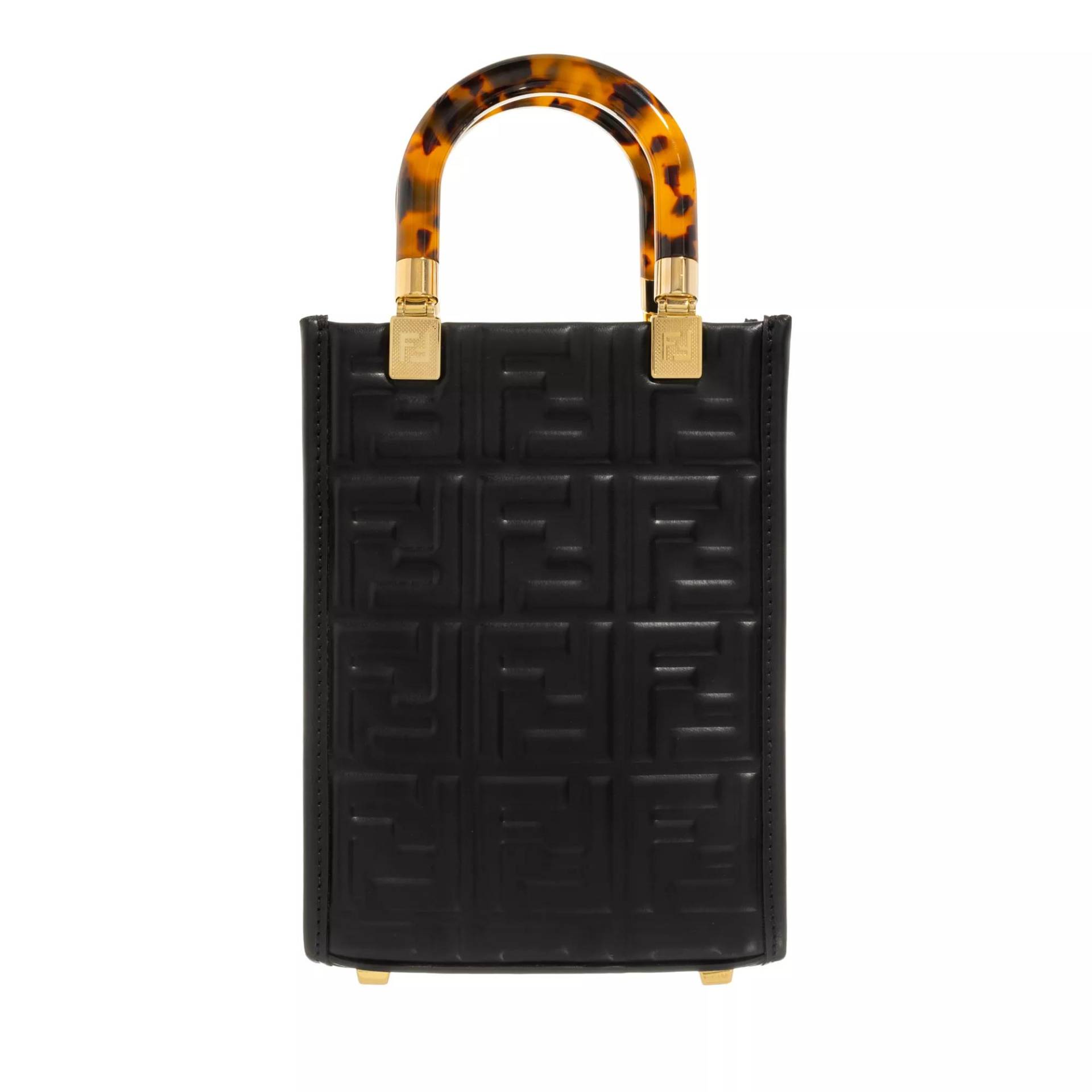 Fendi Henkeltasche - Sunshine Mini Shopping Bag - Gr. unisize - in Schwarz - für Damen von Fendi