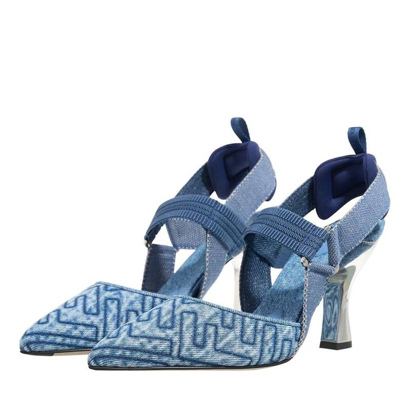 Fendi Hohe Schuhe - Women Slingback - Gr. 36 (EU) - in Blau - für Damen von Fendi