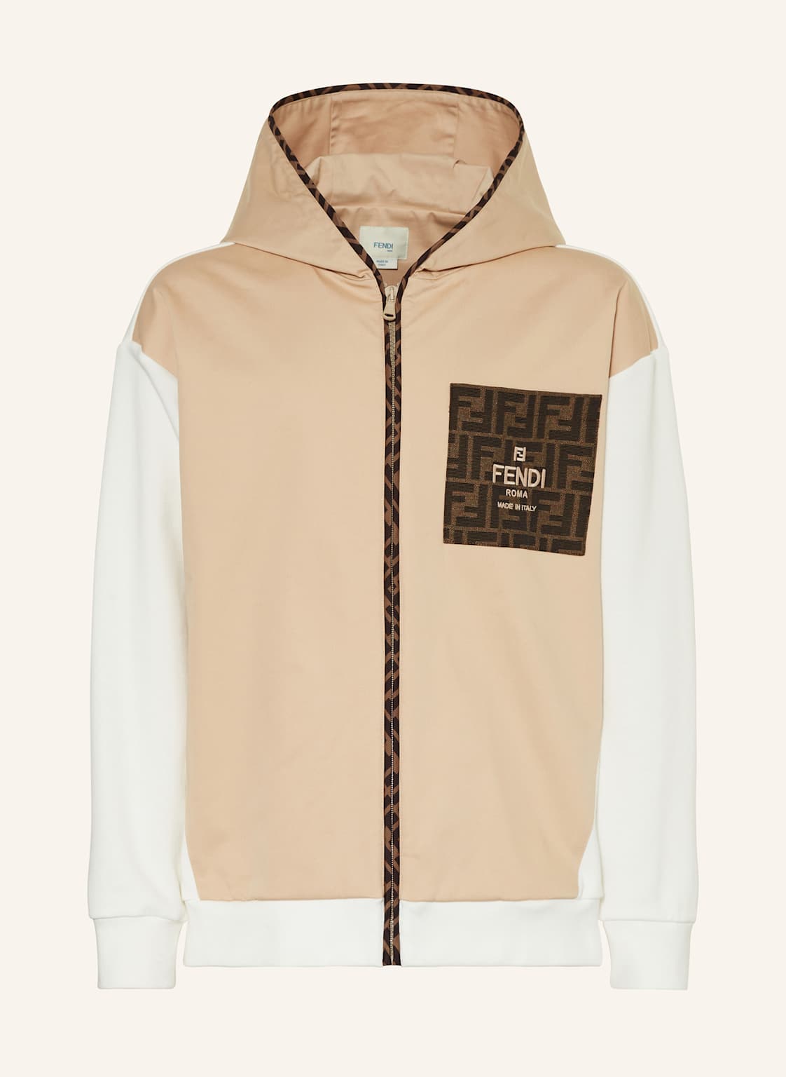 Fendi Jacke Im Materialmix beige Fendi Jacke Im Materialmix beige von Fendi