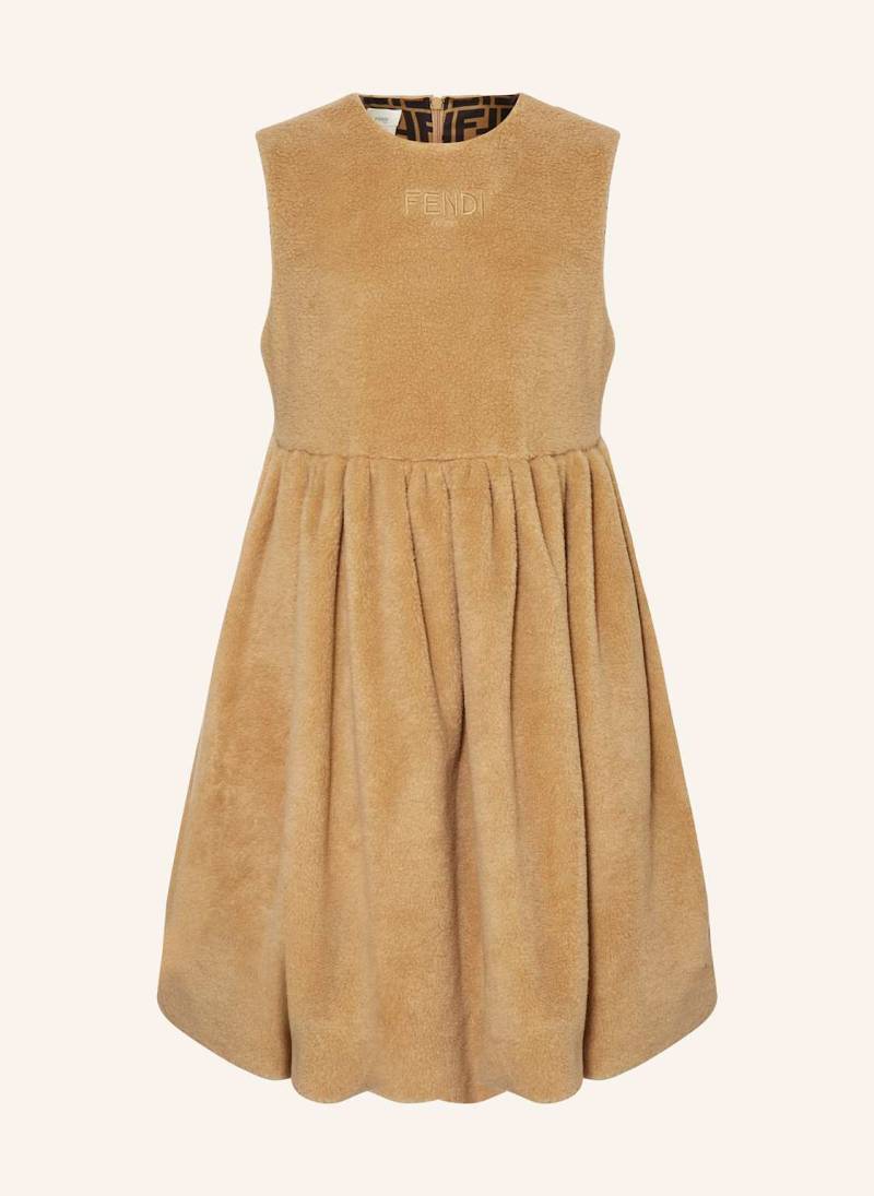 Fendi Kleid Mit Teddyfell beige Fendi Kleid Mit Teddyfell beige von Fendi