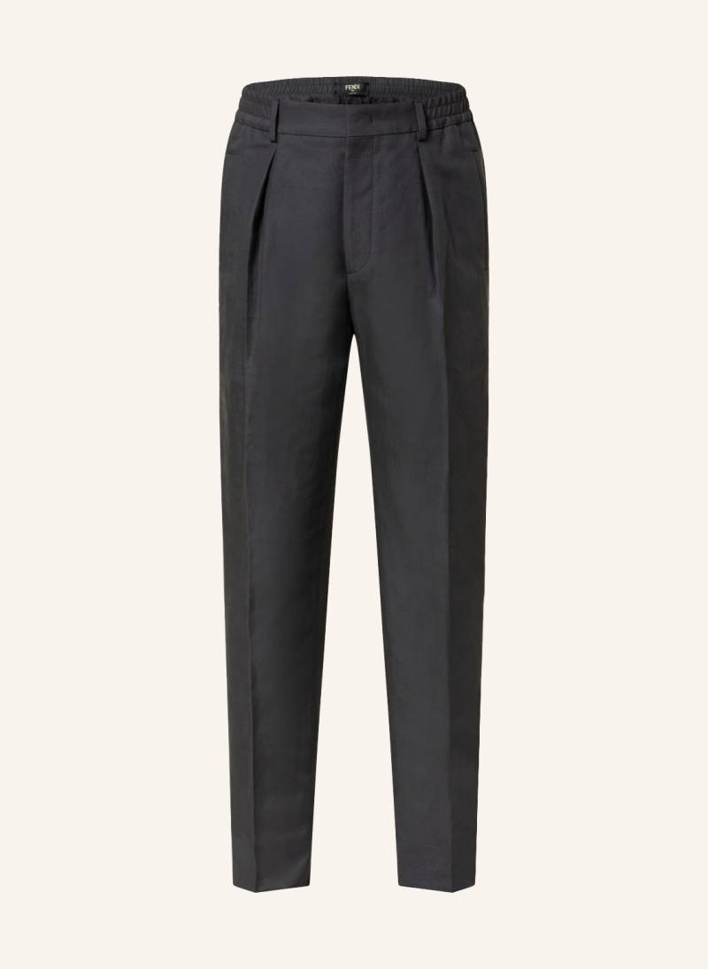 Fendi Kombi-Hose Mit Leinen Regular Fit grau von Fendi