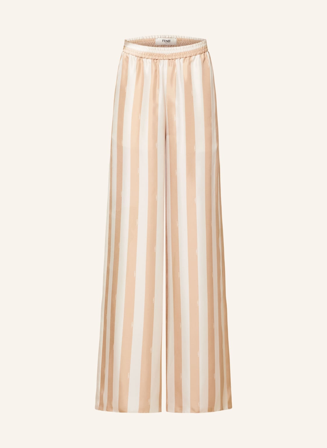 Fendi Marlenehose Aus Seide beige von Fendi