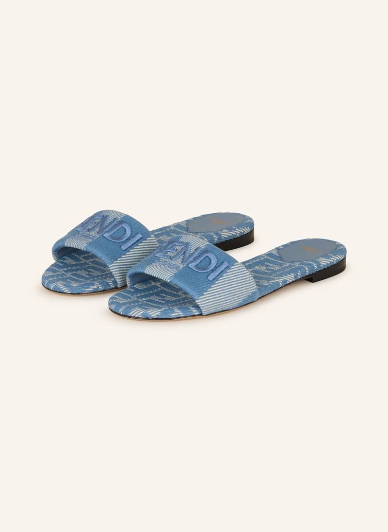 Fendi Pantoletten blau Fendi Pantoletten blau von Fendi