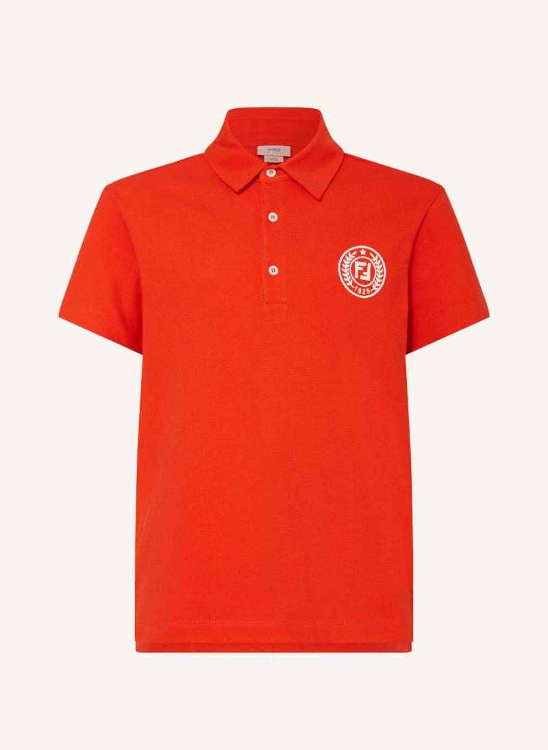 Fendi Piqué-Poloshirt rot von Fendi