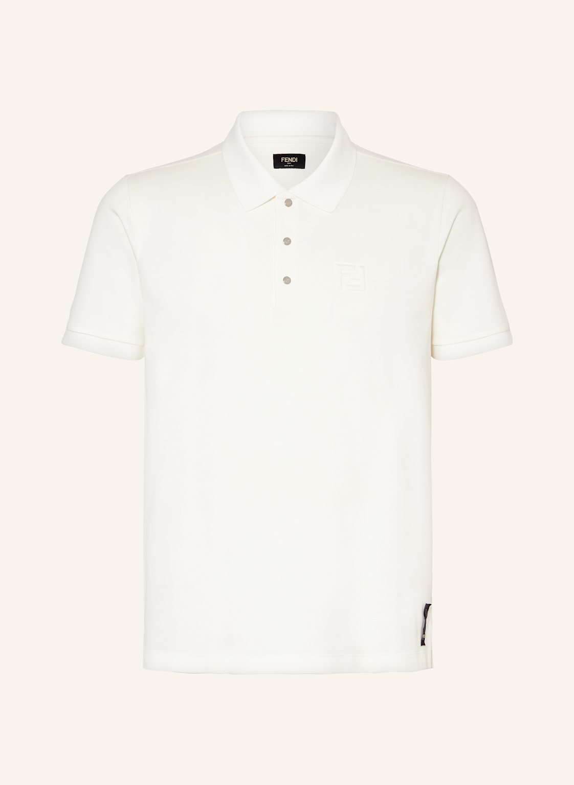 Fendi Piqué-Poloshirt weiss von Fendi