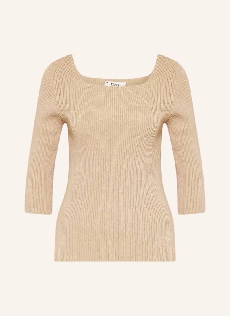 Fendi Pullover Mit 3/4-Arm beige von Fendi