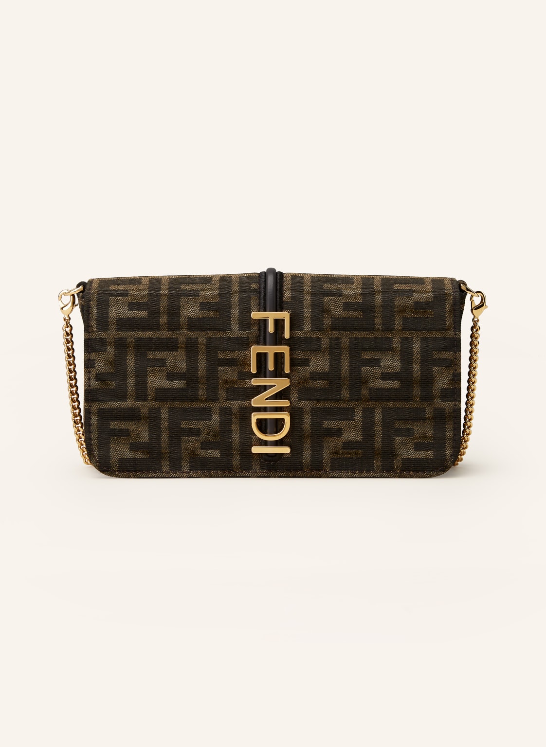 Fendi Set Baguette: Geldbörse Zum Umhängen Und Kartenetui braun von Fendi