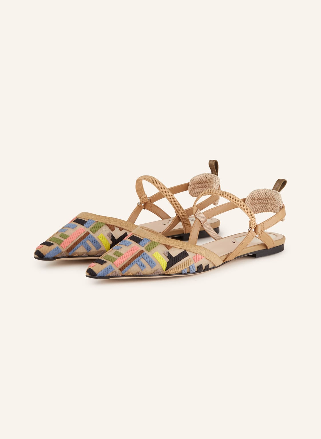 Fendi Slingballerinas beige von Fendi