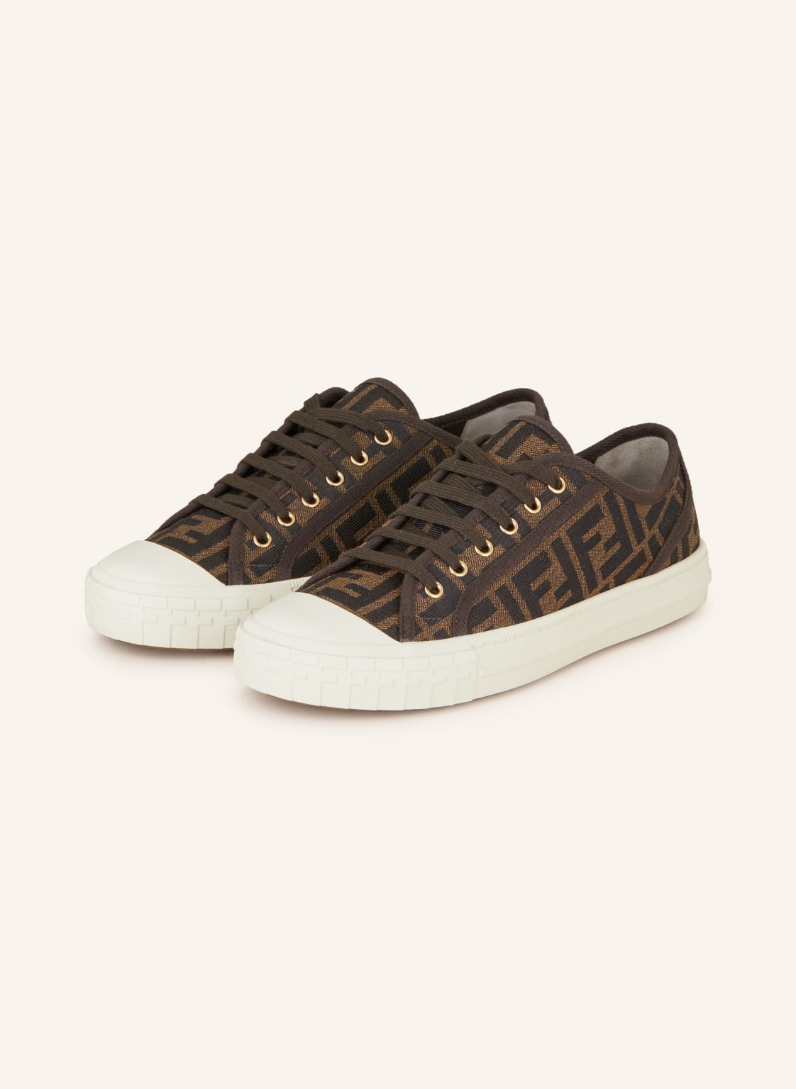 Fendi Sneaker Domino braun von Fendi