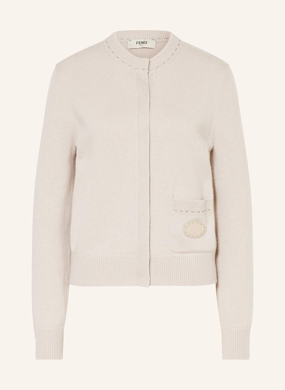 Fendi Strickjacke Aus Cashmere beige von Fendi