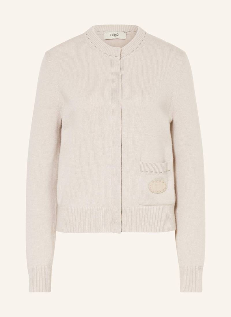 Fendi Strickjacke Aus Cashmere beige von Fendi