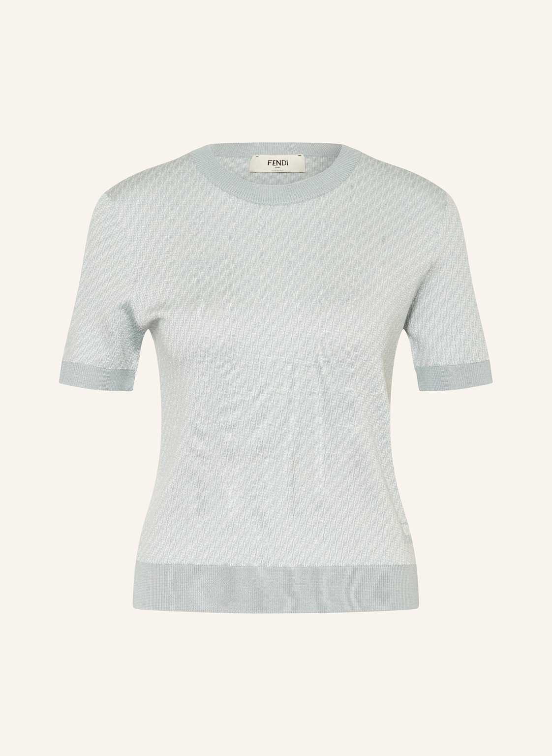 Fendi Strickshirt Mit Seide blau Fendi Strickshirt Mit Seide blau von Fendi