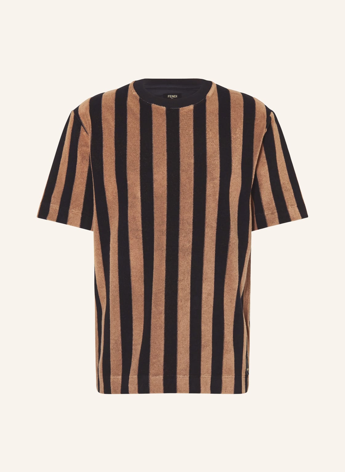 Fendi T-Shirt Aus Frottee braun von Fendi