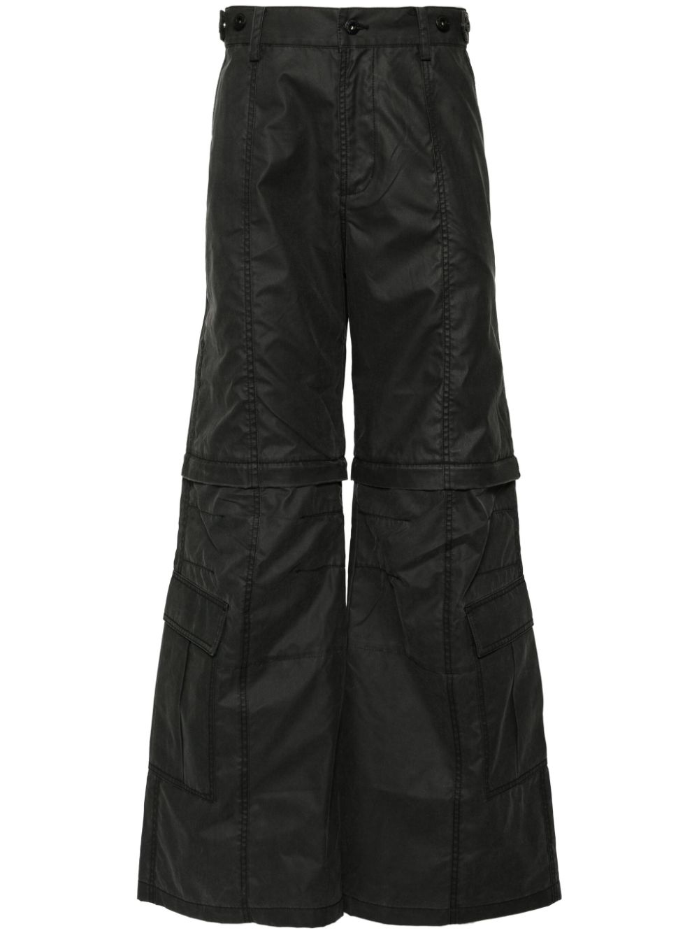 Feng Chen Wang 2IN1 cargo pants - Black von Feng Chen Wang