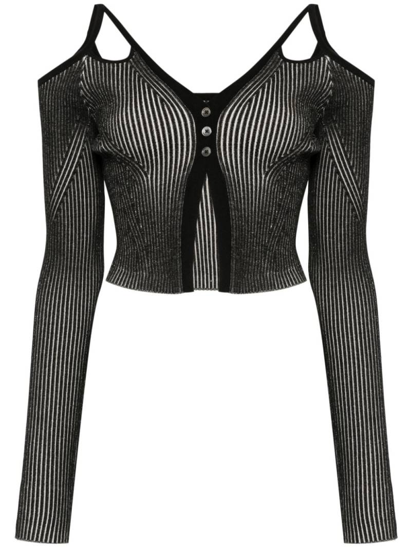 Feng Chen Wang cut-out cardigan - Black von Feng Chen Wang