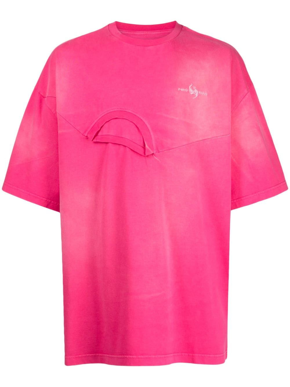 Feng Chen Wang deconstructed cotton T-shirt - Pink von Feng Chen Wang