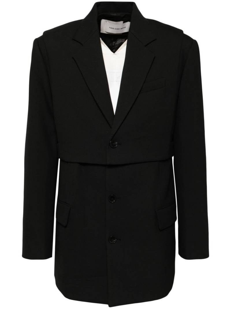 Feng Chen Wang layered blazer - Black von Feng Chen Wang