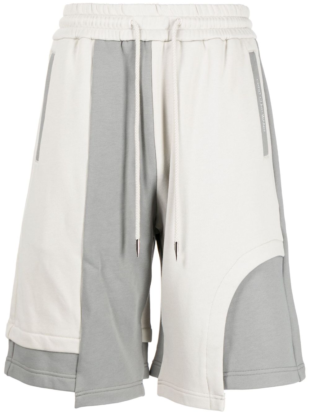 Feng Chen Wang logo-embroidered track shorts - Neutrals von Feng Chen Wang