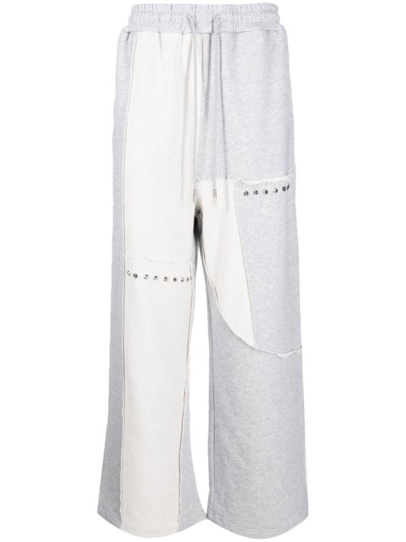 Feng Chen Wang patchwork track pants - Grey von Feng Chen Wang