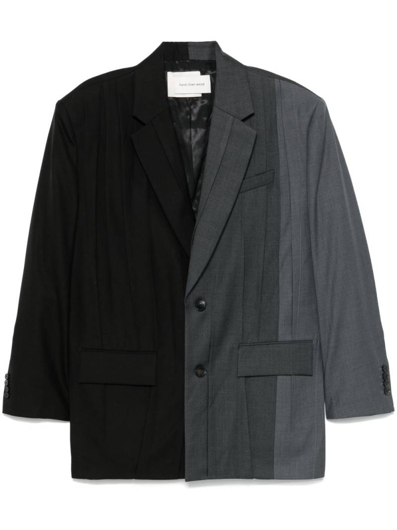 Feng Chen Wang pleated blazer - Black von Feng Chen Wang