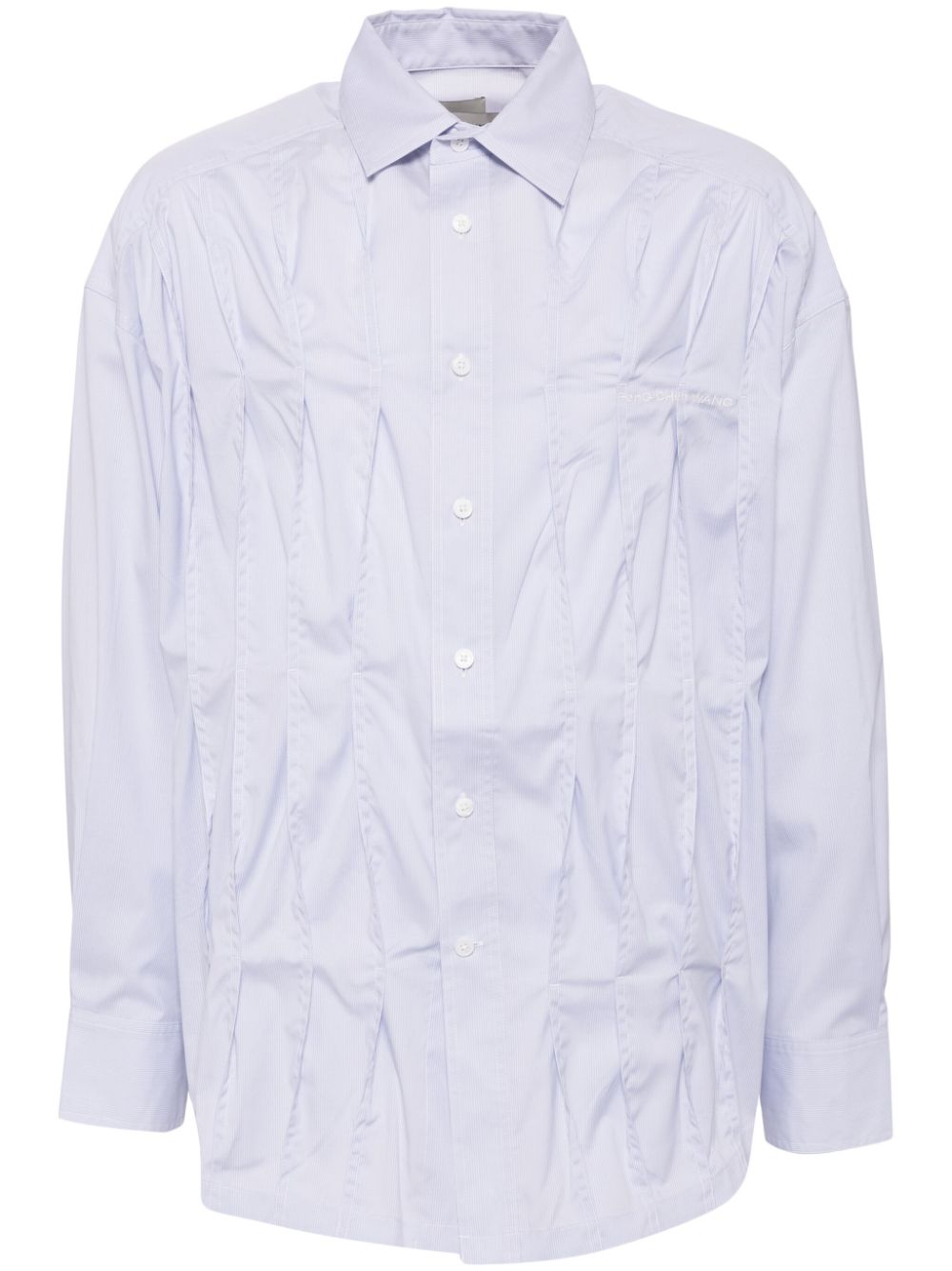 Feng Chen Wang pleated shirt - White von Feng Chen Wang