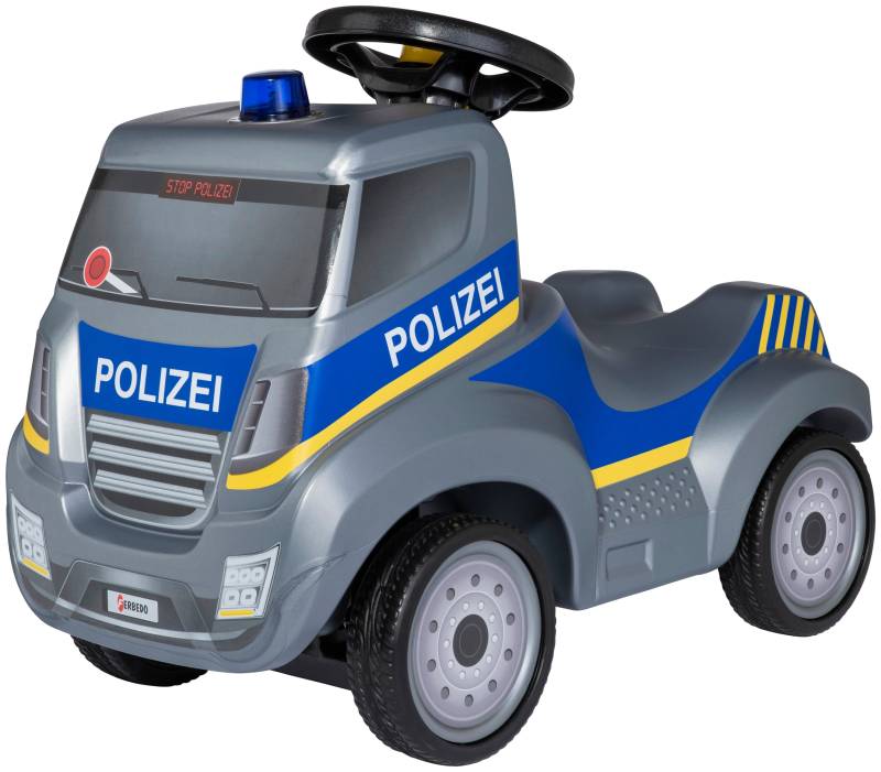 Ferbedo Rutscherauto »Ferbedo Truck Polizei«, incl. Ferbedo MiniFlash (Blaulicht mit Sirene) von Ferbedo