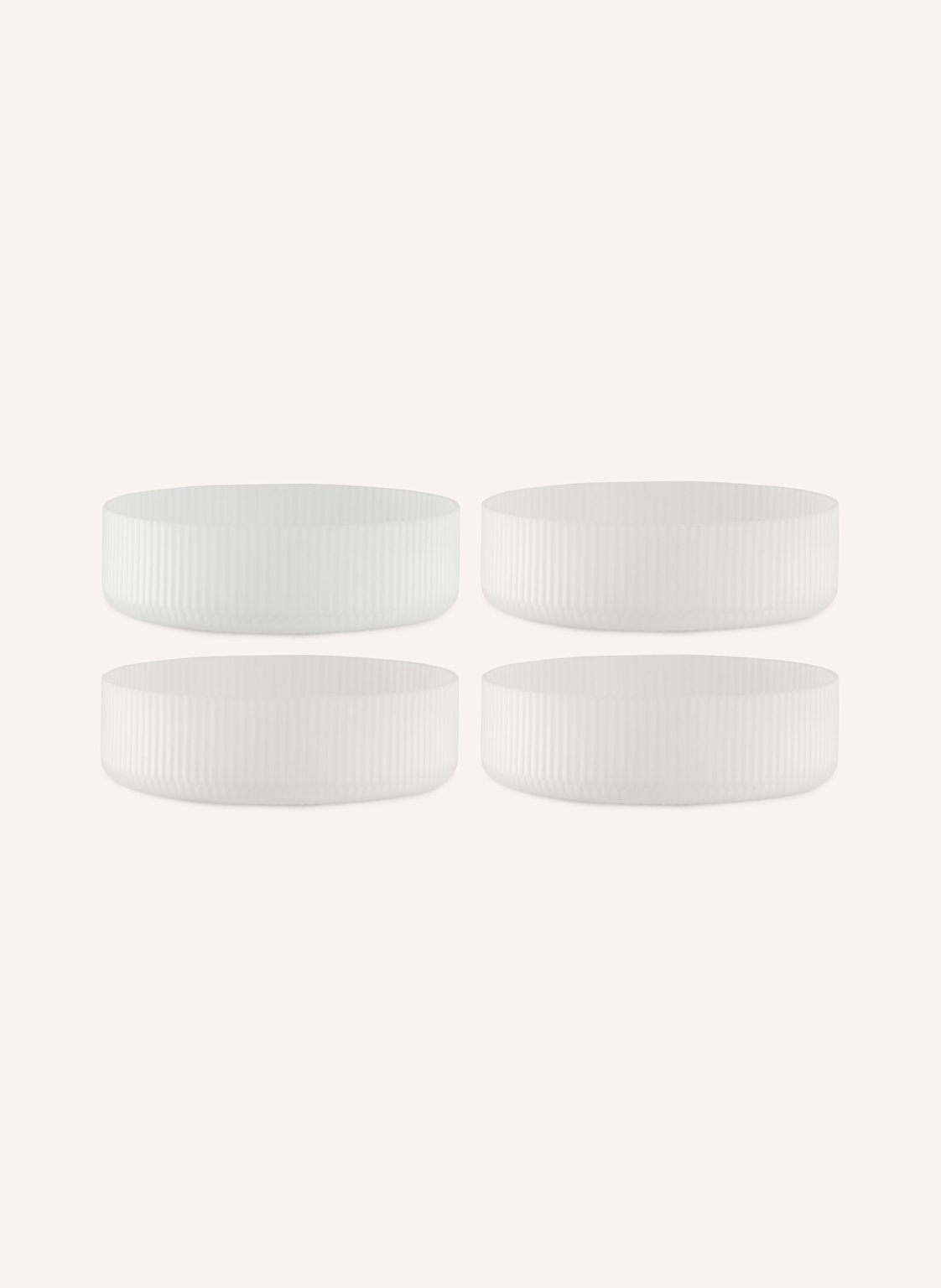 Ferm Living 4er-Set Schalen Ripple weiss Ferm Living 4er-Set Schalen Ripple weiss von Ferm LIVING