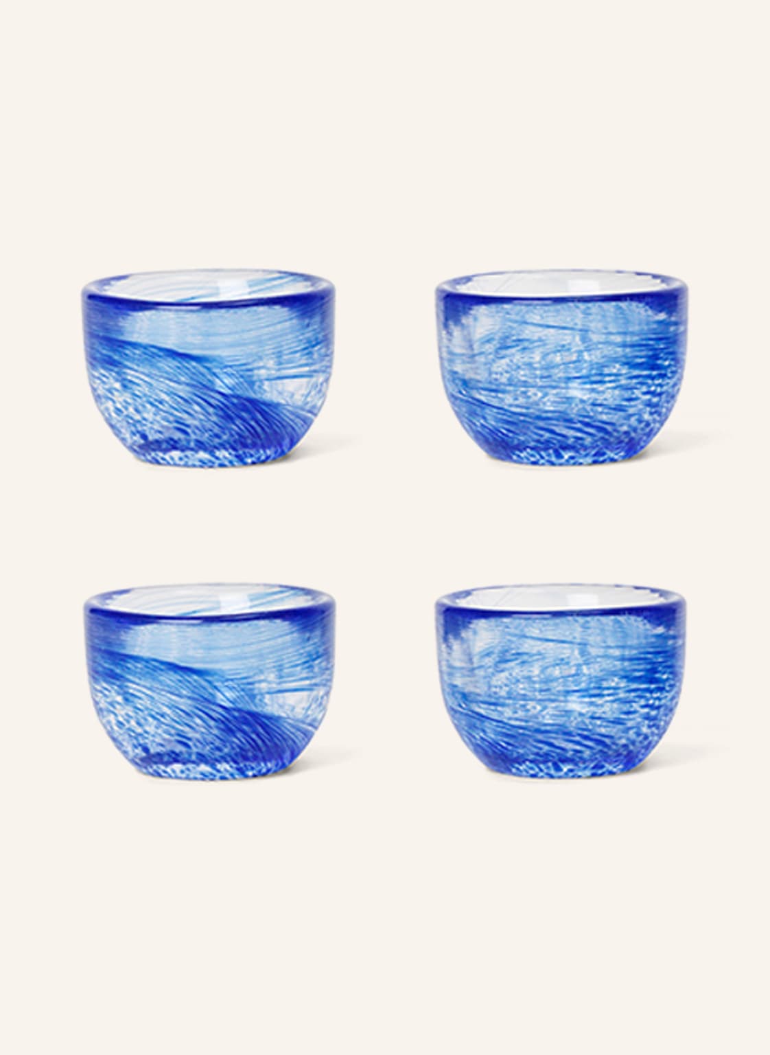Ferm Living 4er-Set Tinta Eierbecher blau Ferm Living 4er-Set Tinta Eierbecher blau von Ferm LIVING