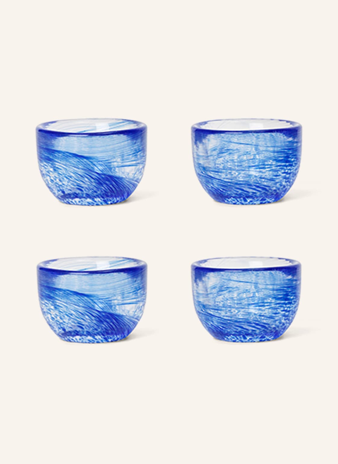 Ferm Living 4er-Set Tinta Eierbecher blau von Ferm LIVING