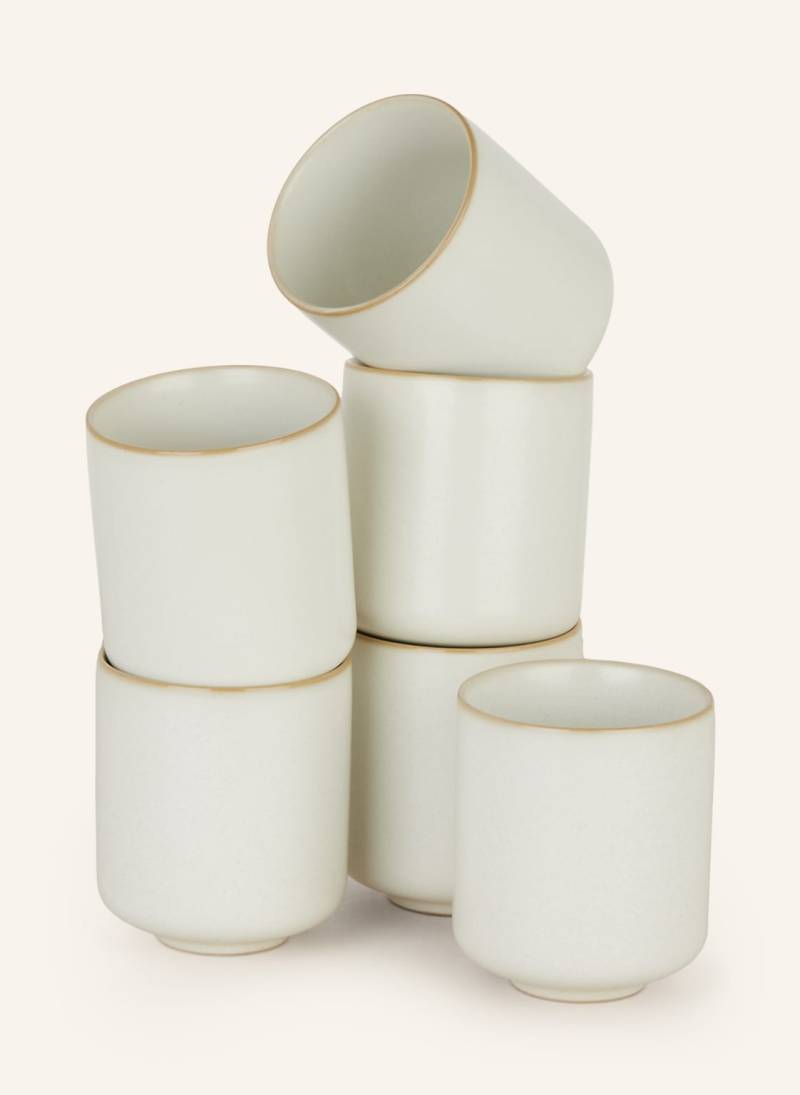 Ferm Living 6er-Set Becher Sekki weiss von Ferm LIVING