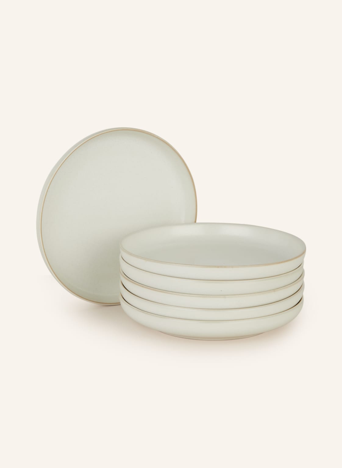 Ferm Living 6er-Set Dessertteller Sekki weiss von Ferm LIVING