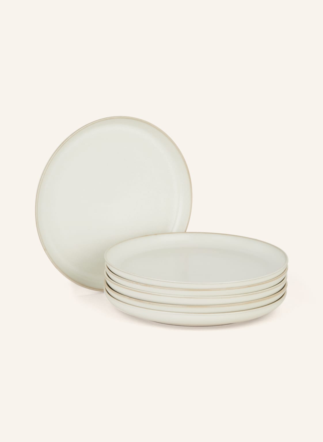 Ferm Living 6er-Set Speiseteller Sekki weiss Ferm Living 6er-Set Speiseteller Sekki weiss von Ferm LIVING