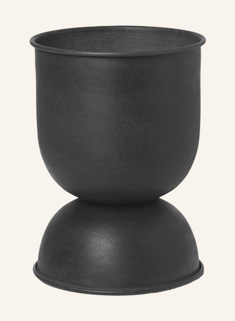 Ferm Living Blumentopf Hourglass Extra Small schwarz von Ferm LIVING