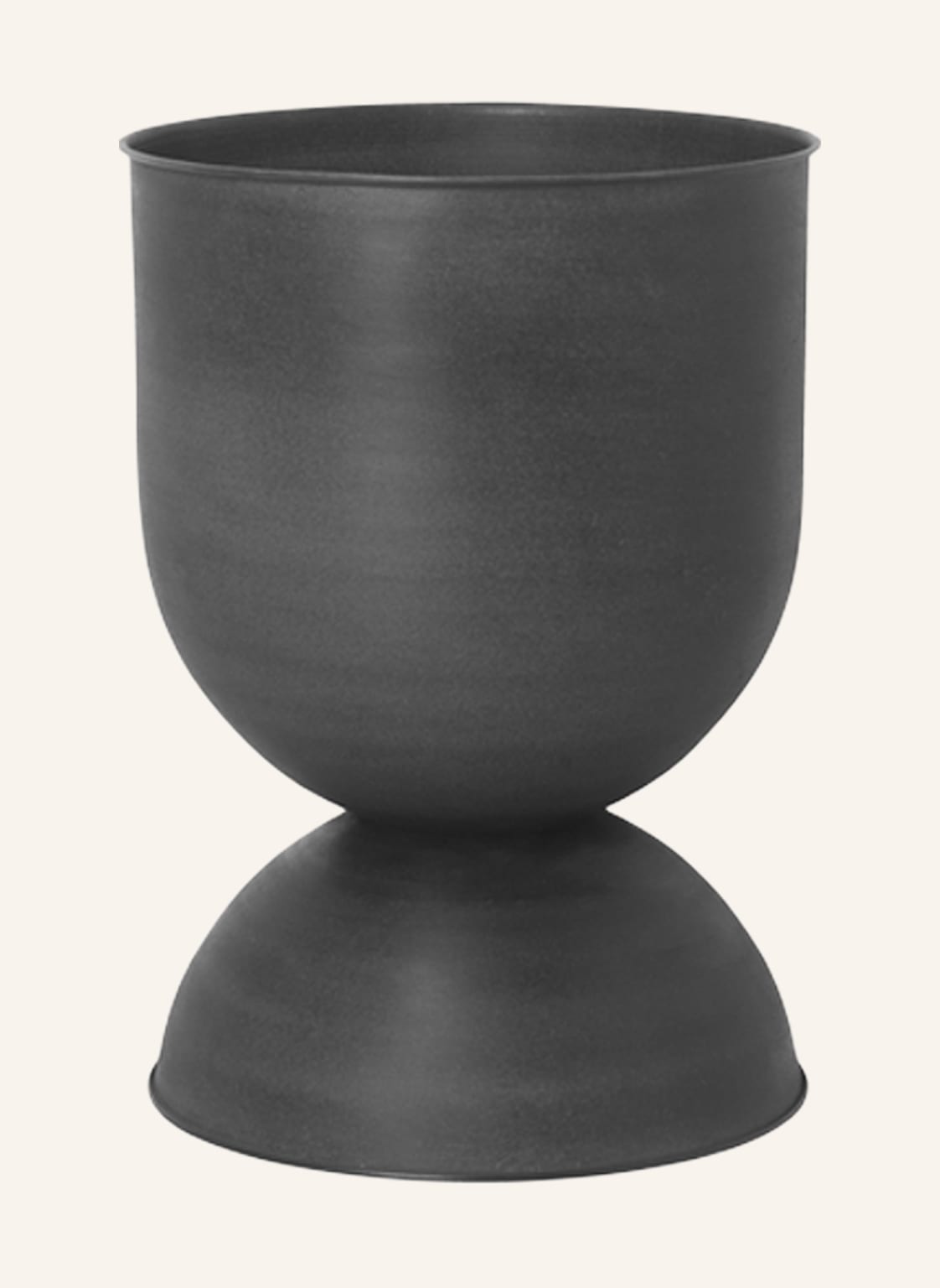 Ferm Living Blumentopf Hourglass Medium schwarz von Ferm LIVING