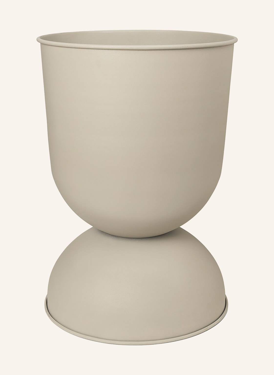 Ferm Living Blumentopf Hourglass Small beige von Ferm LIVING