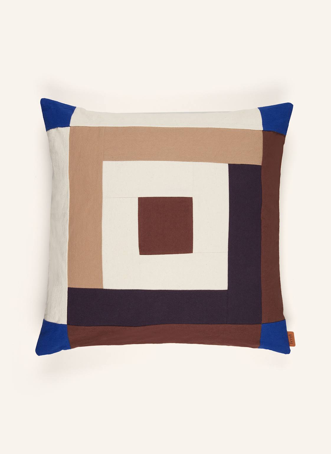 Ferm Living Dekokissen Border beige von Ferm LIVING